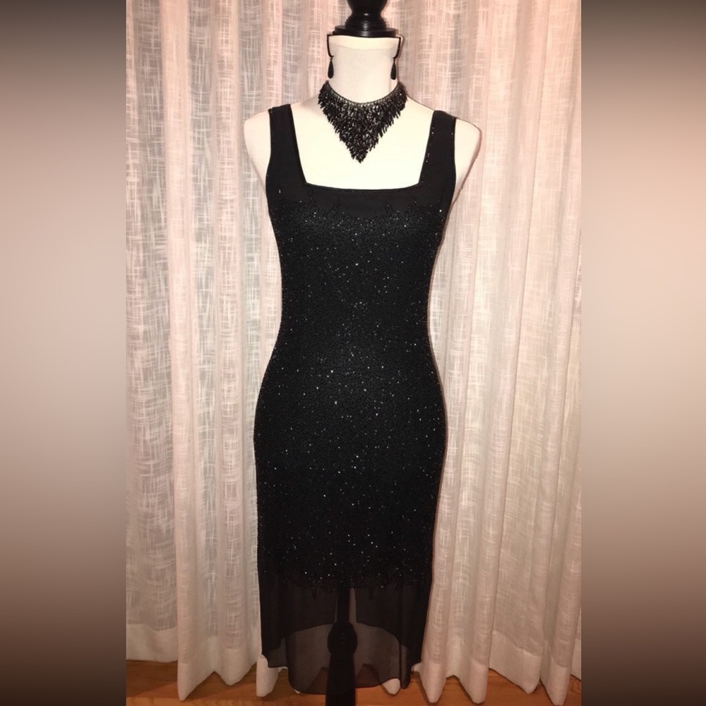 Bieff Basix Silk Sequins Party Dress 2